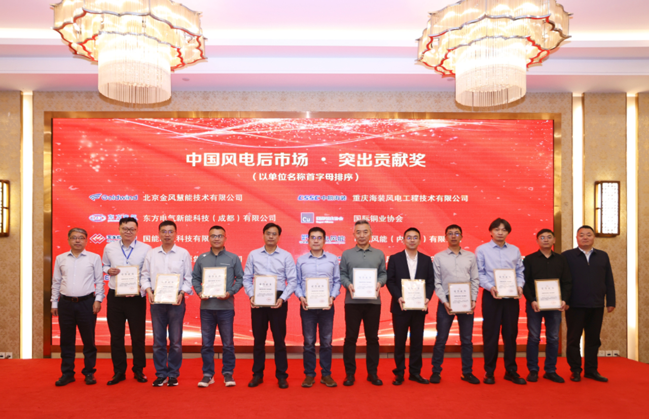 【喜报】7790必发集团股份荣获&ldquo;中国风电后市场&middot;凸起贡献奖&rdquo;